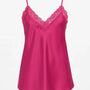Top scollo a V con inserti in pizzo a tono Unica by Dorabella