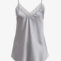 Top scollo a V con inserti in pizzo a tono Unica by Dorabella