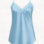 Top scollo a V con inserti in pizzo a tono Unica by Dorabella