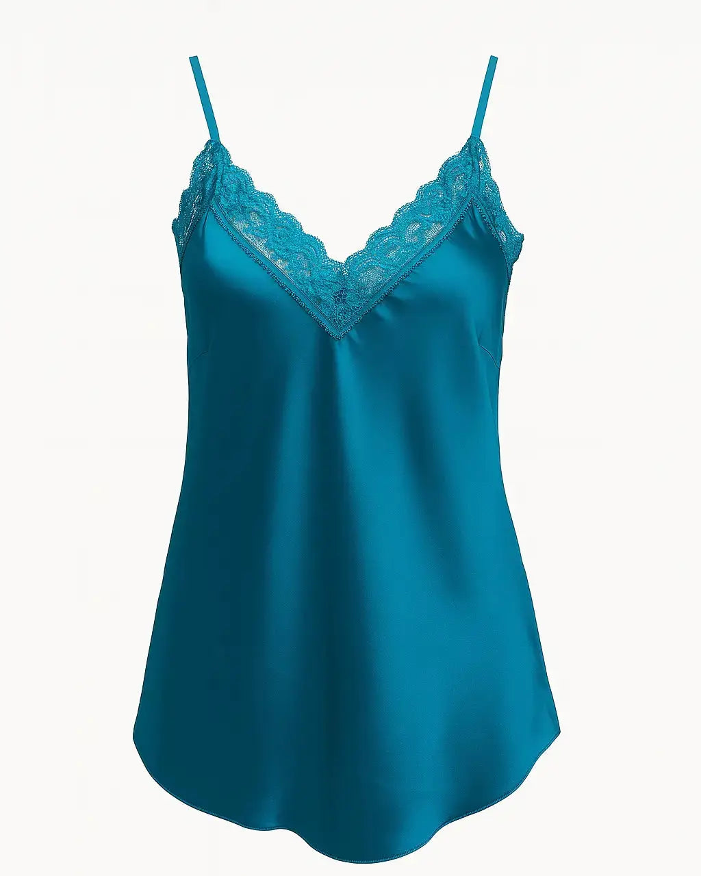 Top scollo a V con inserti in pizzo a tono Unica by Dorabella