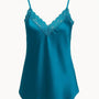 Top scollo a V con inserti in pizzo a tono Unica by Dorabella