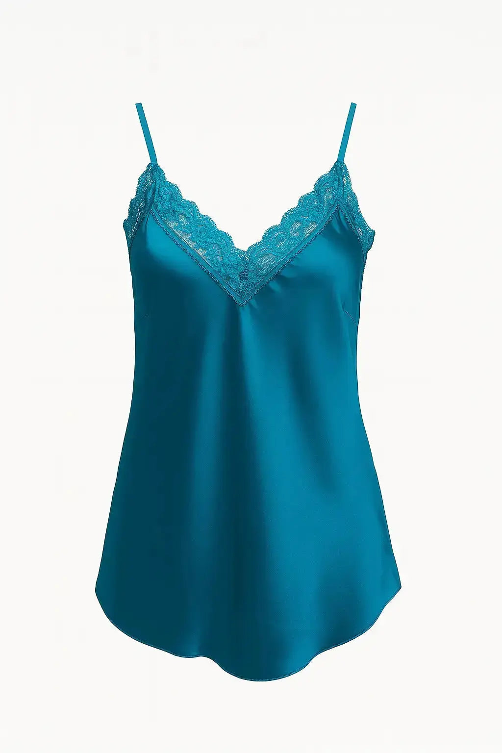 Top scollo a V con inserti in pizzo a tono Unica by Dorabella