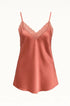 Top scollo a V con inserti in pizzo a tono Unica by Dorabella
