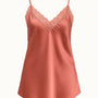 Top scollo a V con inserti in pizzo a tono Unica by Dorabella