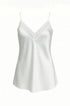 Top scollo a V con inserti in pizzo a tono Unica by Dorabella