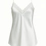 Top scollo a V con inserti in pizzo a tono Unica by Dorabella