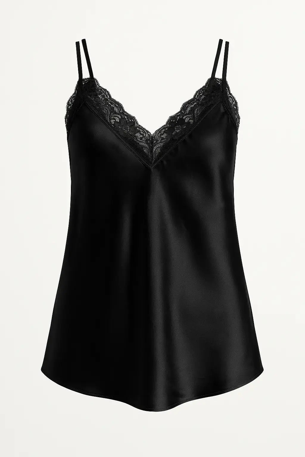 Top scollo a V con inserti in pizzo a tono Unica by Dorabella