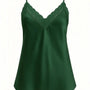 Top scollo a V con inserti in pizzo a tono Unica by Dorabella