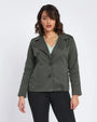 Trench corto con sprone laterale, collo e rever MILITARE DORABELLA XL