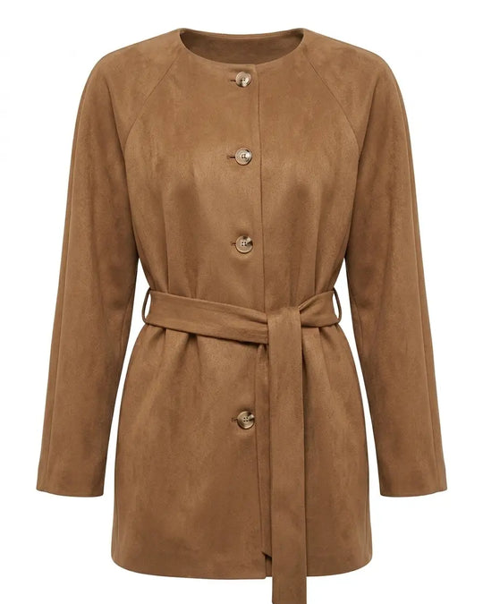 Trench in suede DORABELLA PIU'
