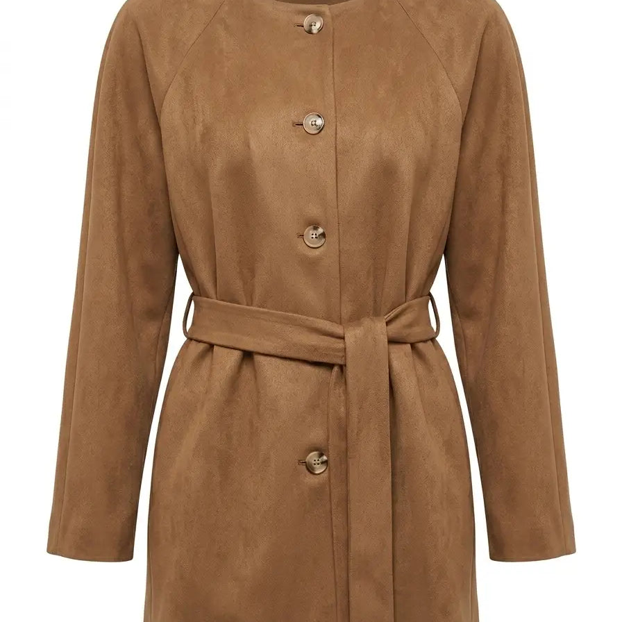 Trench in suede DORABELLA PIU'