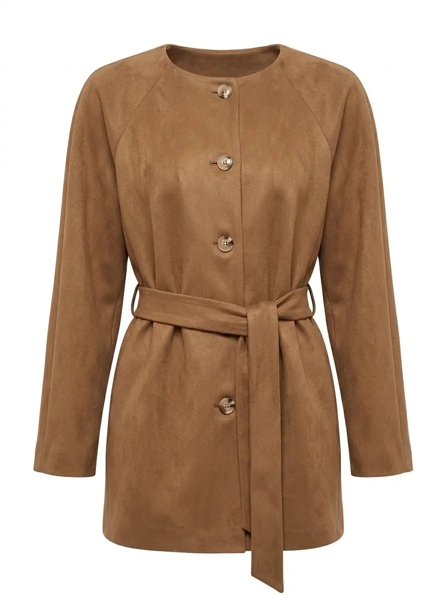 Trench in suede DORABELLA PIU'