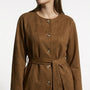 Trench in suede DORABELLA PIU'