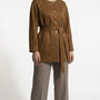 Trench in suede DORABELLA PIU'