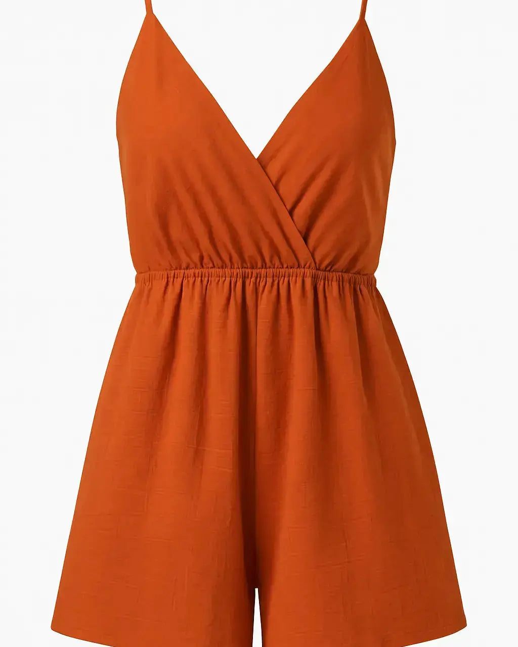 Tuta estiva con spalline sottili e shorts ampi Unica by Dorabella Taglia-unica-44-46-o-M-L-Ruggine