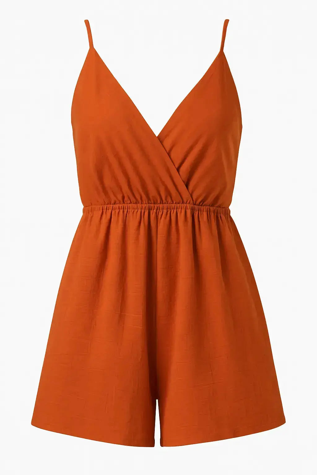 Tuta estiva con spalline sottili e shorts ampi Unica by Dorabella Taglia-unica-44-46-o-M-L-Ruggine