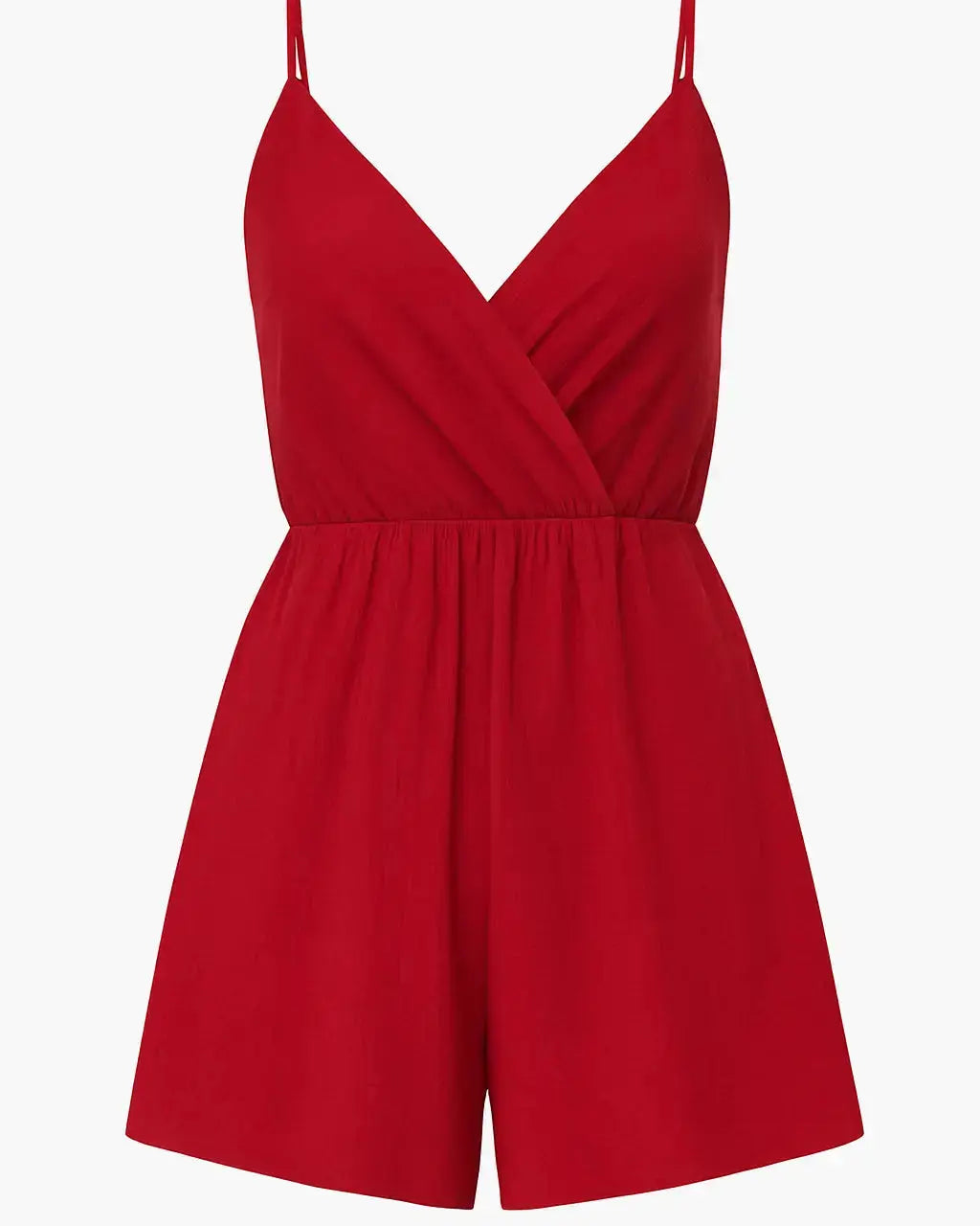 Tuta estiva con spalline sottili e shorts ampi Unica by Dorabella Taglia-unica-44-46-o-M-L-Rosso-India