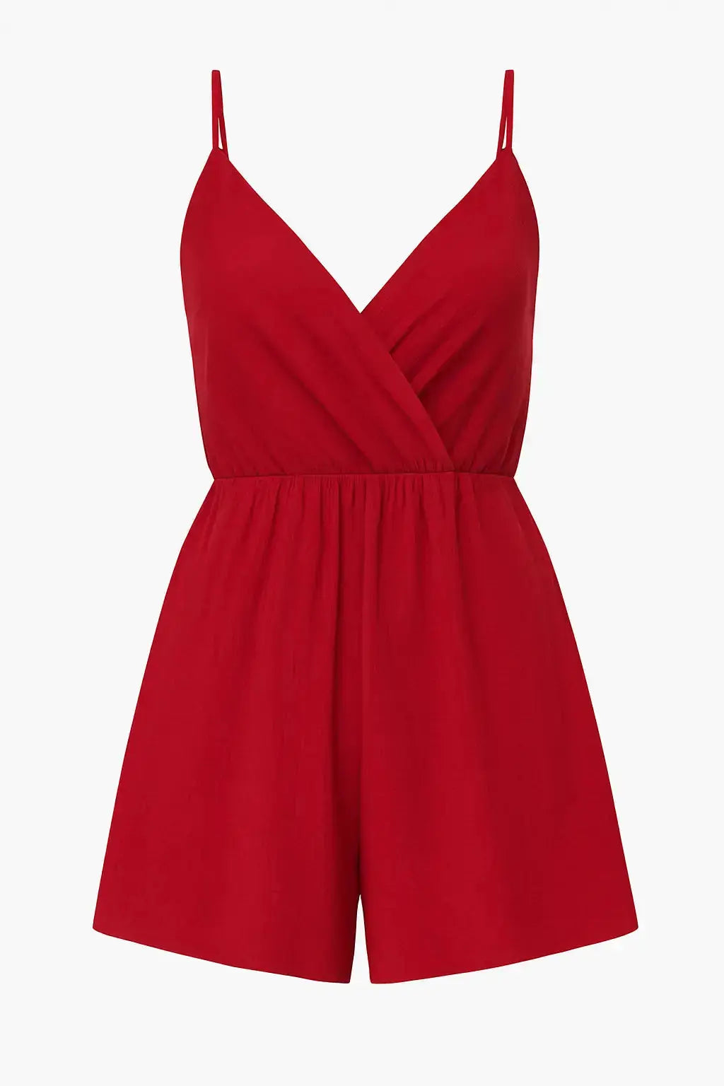 Tuta estiva con spalline sottili e shorts ampi Unica by Dorabella Taglia-unica-44-46-o-M-L-Rosso-India