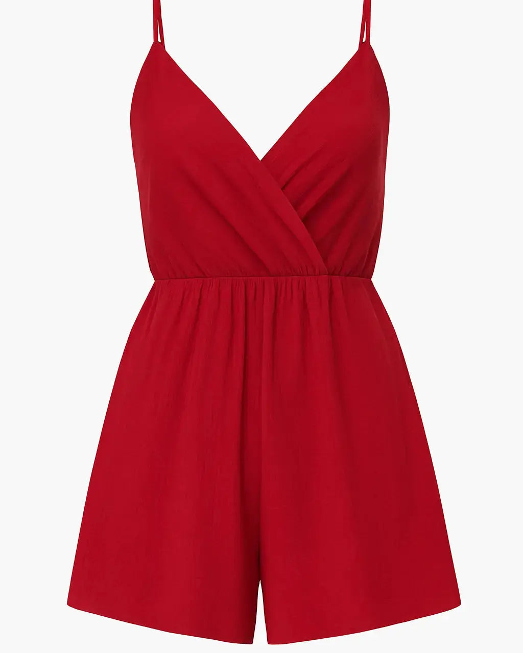 Tuta estiva con spalline sottili e shorts ampi Unica by Dorabella Taglia-unica-44-46-o-M-L-Rosso-India