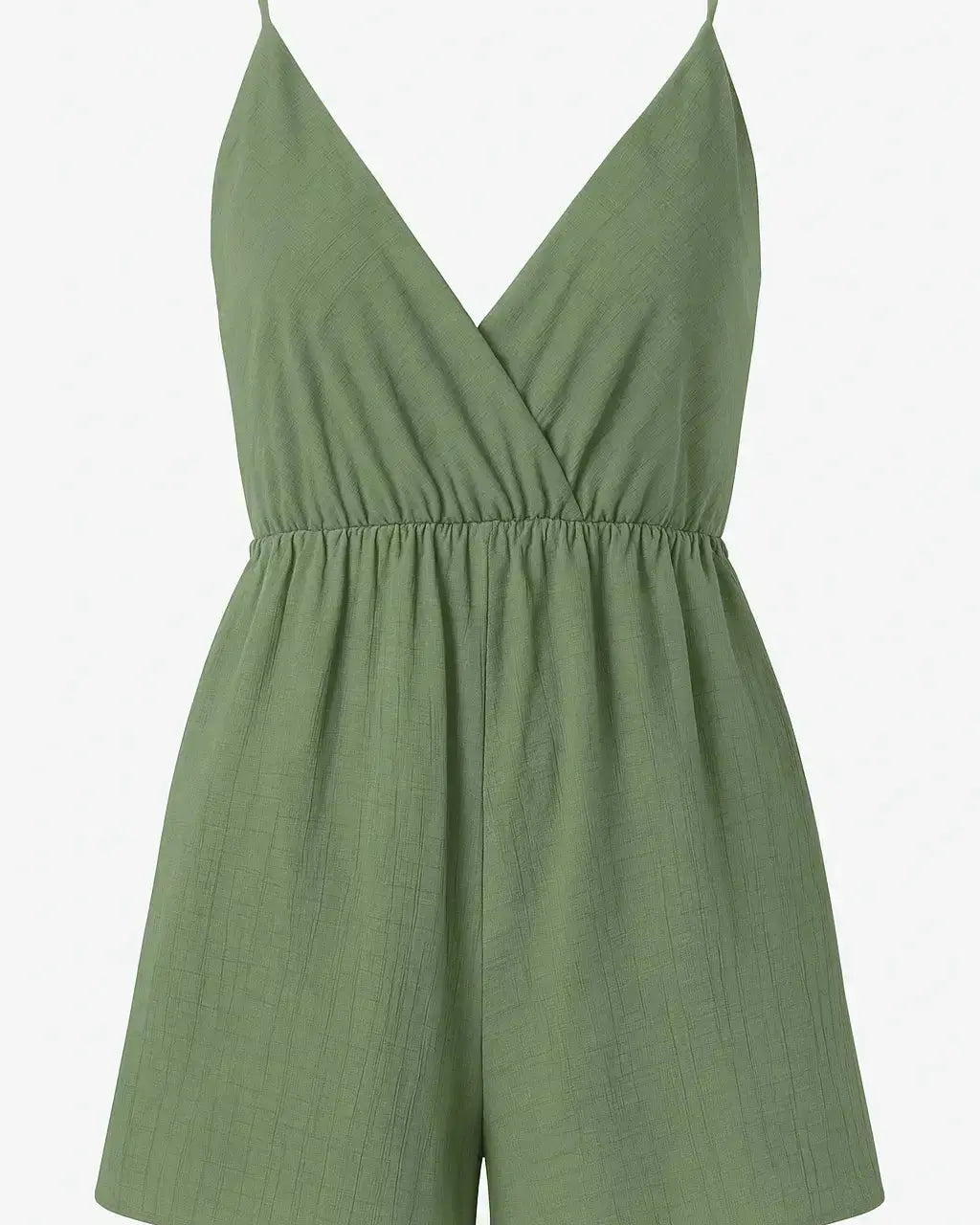 Tuta estiva con spalline sottili e shorts ampi Unica by Dorabella Taglia-unica-44-46-o-M-L-Militare