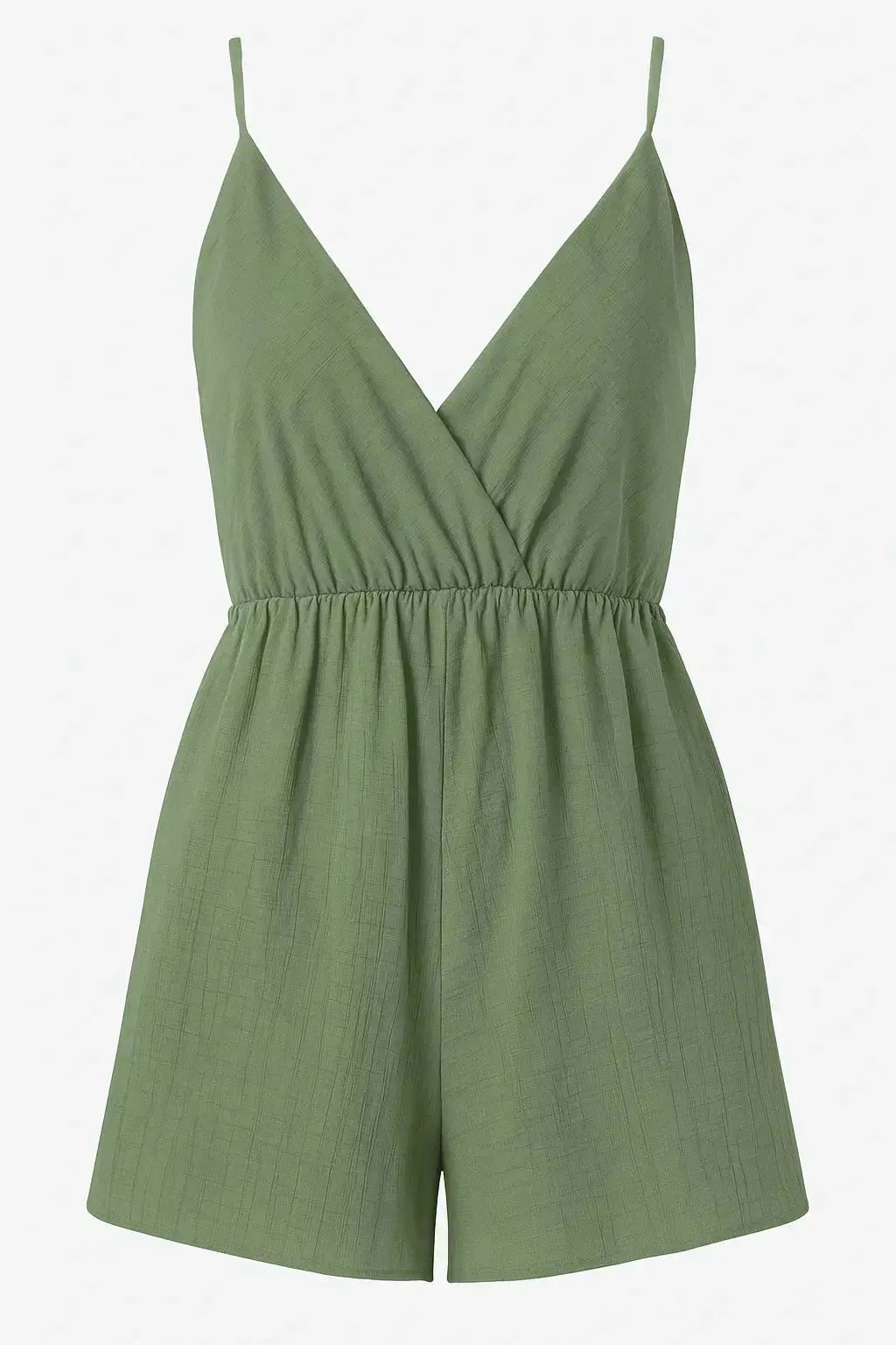 Tuta estiva con spalline sottili e shorts ampi Unica by Dorabella Taglia-unica-44-46-o-M-L-Militare