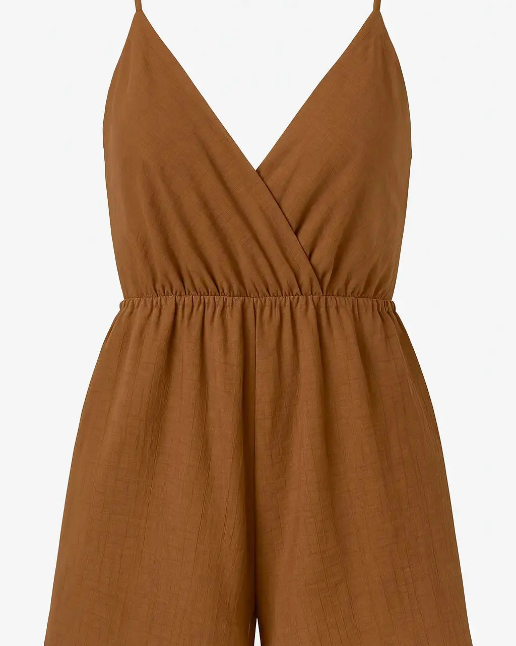 Tuta estiva con spalline sottili e shorts ampi Unica by Dorabella Taglia-unica-44-46-o-M-L-Marrone