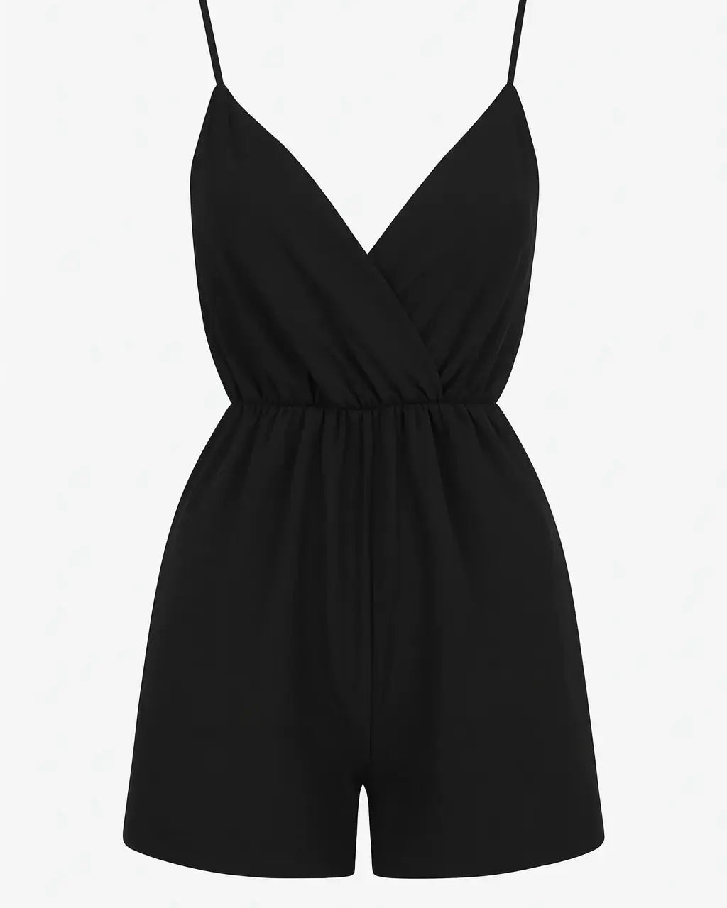 Tuta estiva con spalline sottili e shorts ampi Unica by Dorabella Taglia-unica-44-46-o-M-L-Nero