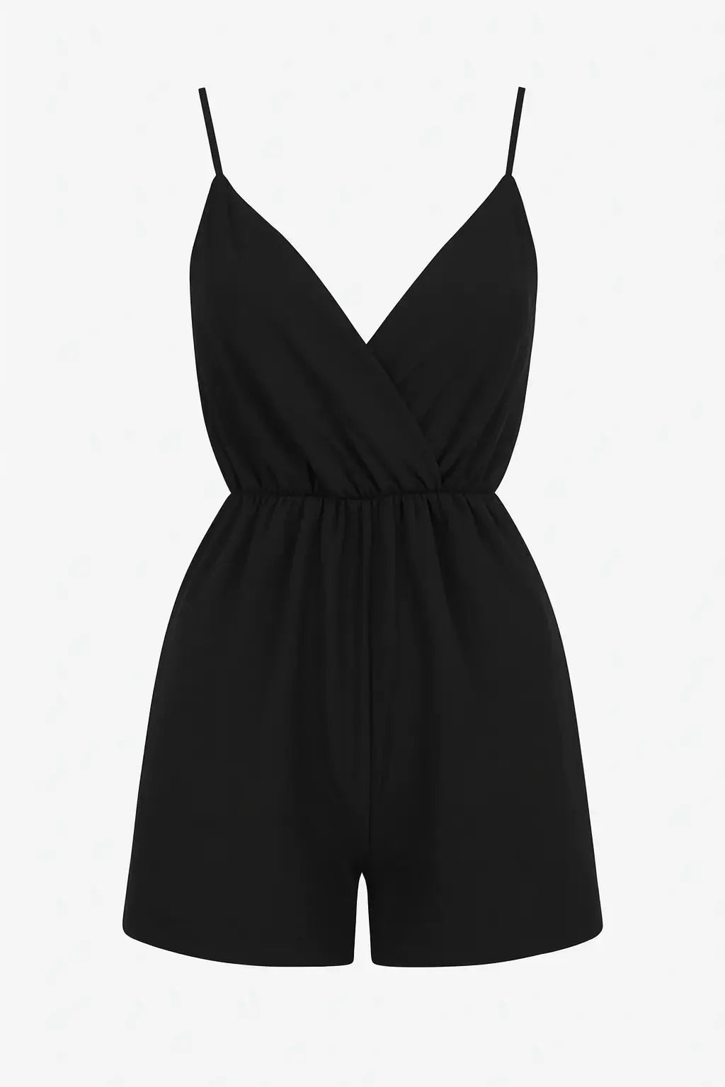 Tuta estiva con spalline sottili e shorts ampi Unica by Dorabella Taglia-unica-44-46-o-M-L-Nero