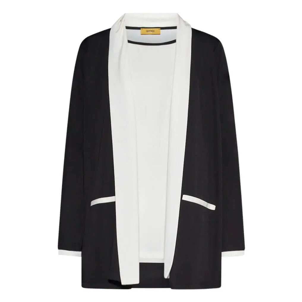 Twin set in jersey elasticizzato con profili a contrasto NERO DORABELLA PIU' 49