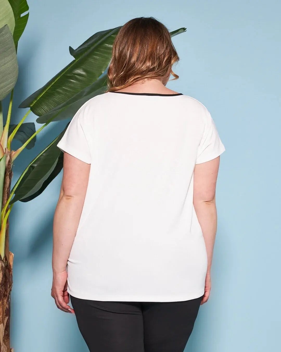 Twin set in jersey elasticizzato con profili a contrasto NERO DORABELLA PIU'