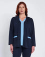 Twinset con spolvero e top bicolor BLU DORABELLA PIU' 49