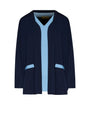 Twinset con spolvero e top bicolor BLU DORABELLA PIU'