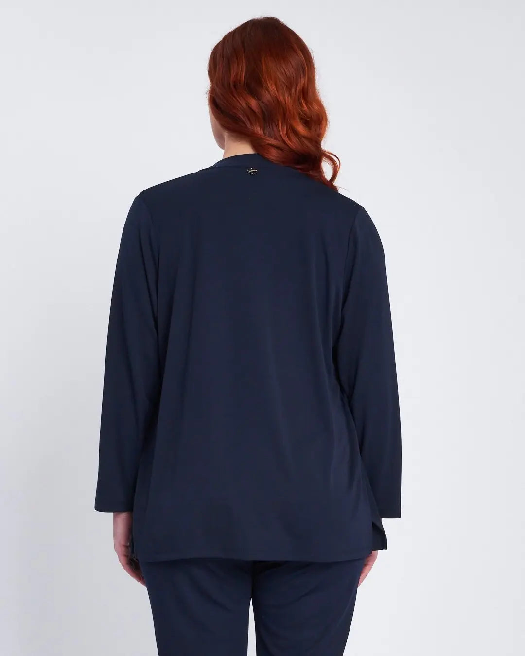 Twinset con spolvero e top bicolor BLU DORABELLA PIU'