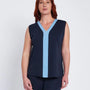 Twinset con spolvero e top bicolor BLU DORABELLA PIU'