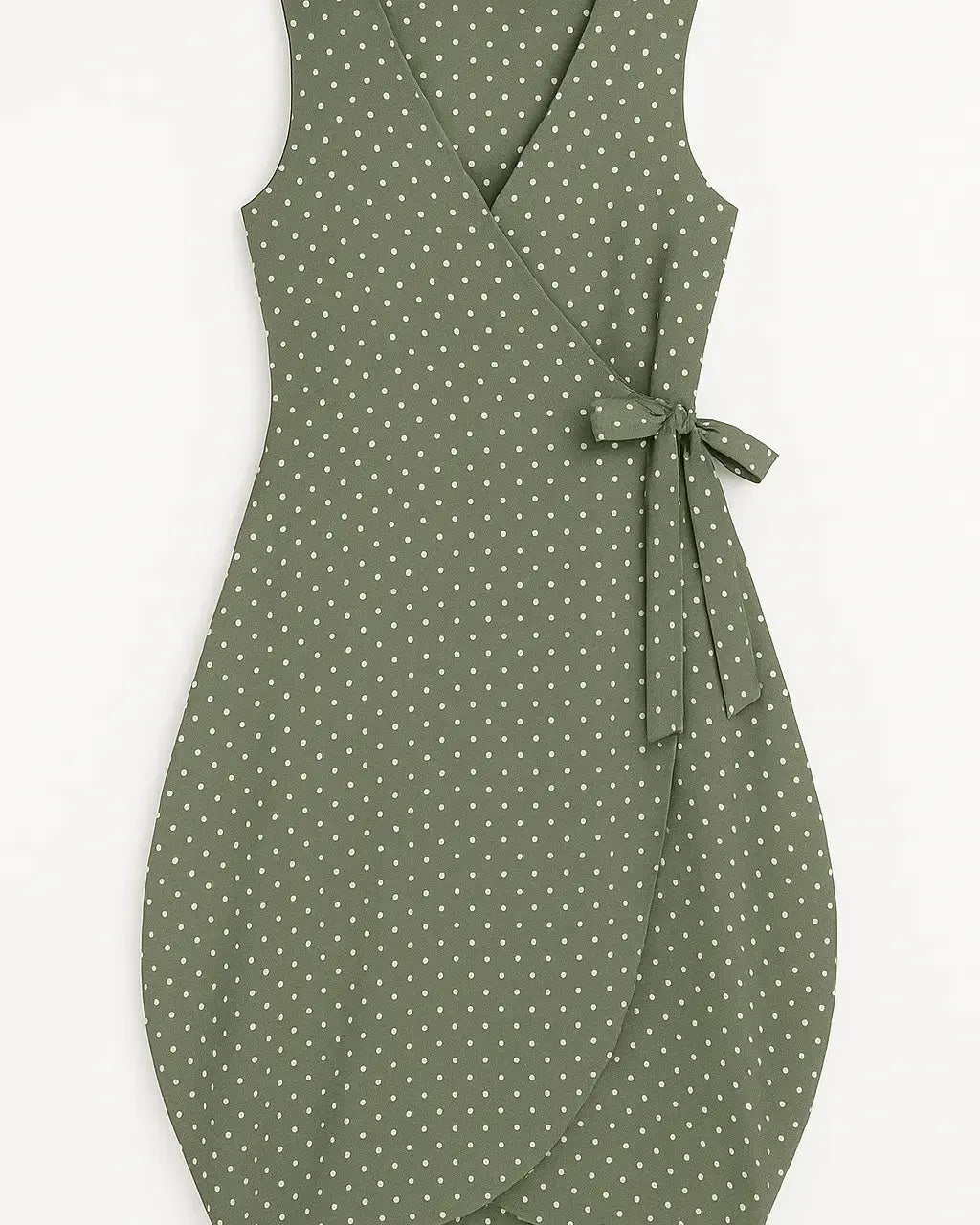 Wrap dress a pois con fondo gonna a palloncino Unica by Dorabella