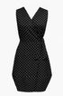 Wrap dress a pois con fondo gonna a palloncino Unica by Dorabella