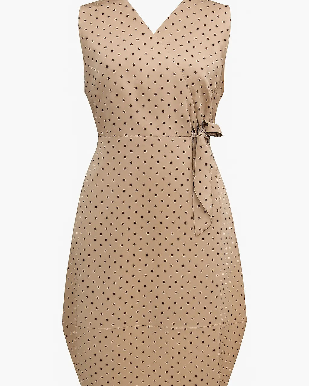 Wrap dress a pois con fondo gonna a palloncino Unica by Dorabella