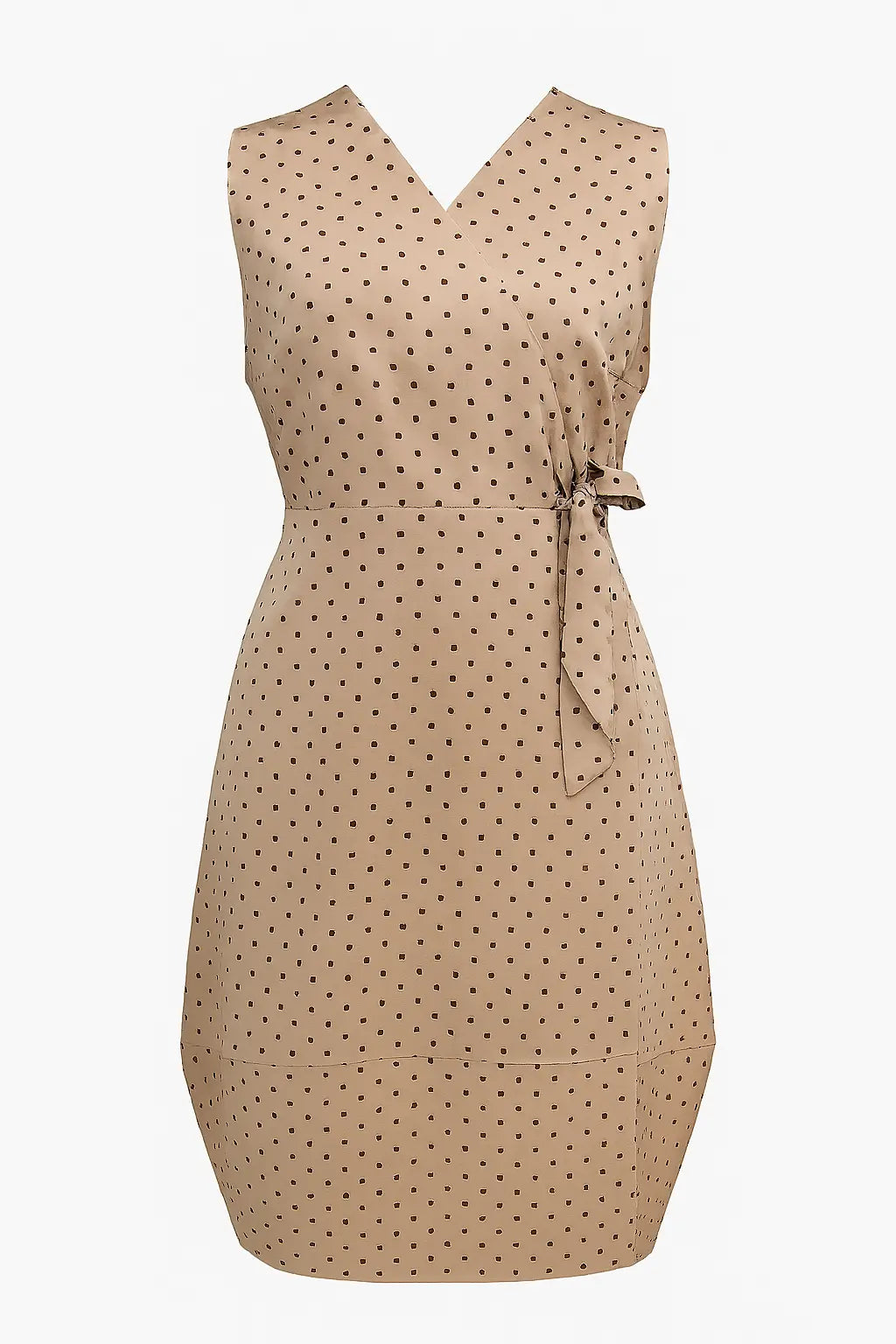 Wrap dress a pois con fondo gonna a palloncino Unica by Dorabella