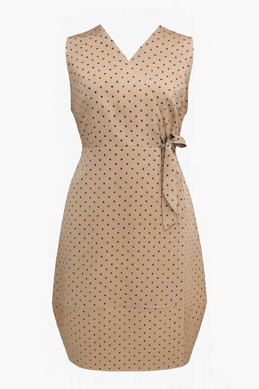 Wrap dress a pois con fondo gonna a palloncino Unica by Dorabella