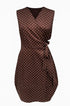 Wrap dress a pois con fondo gonna a palloncino Unica by Dorabella