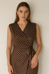 Wrap dress a pois con fondo gonna a palloncino Unica by Dorabella