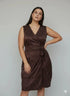 Wrap dress a pois con fondo gonna a palloncino Unica by Dorabella