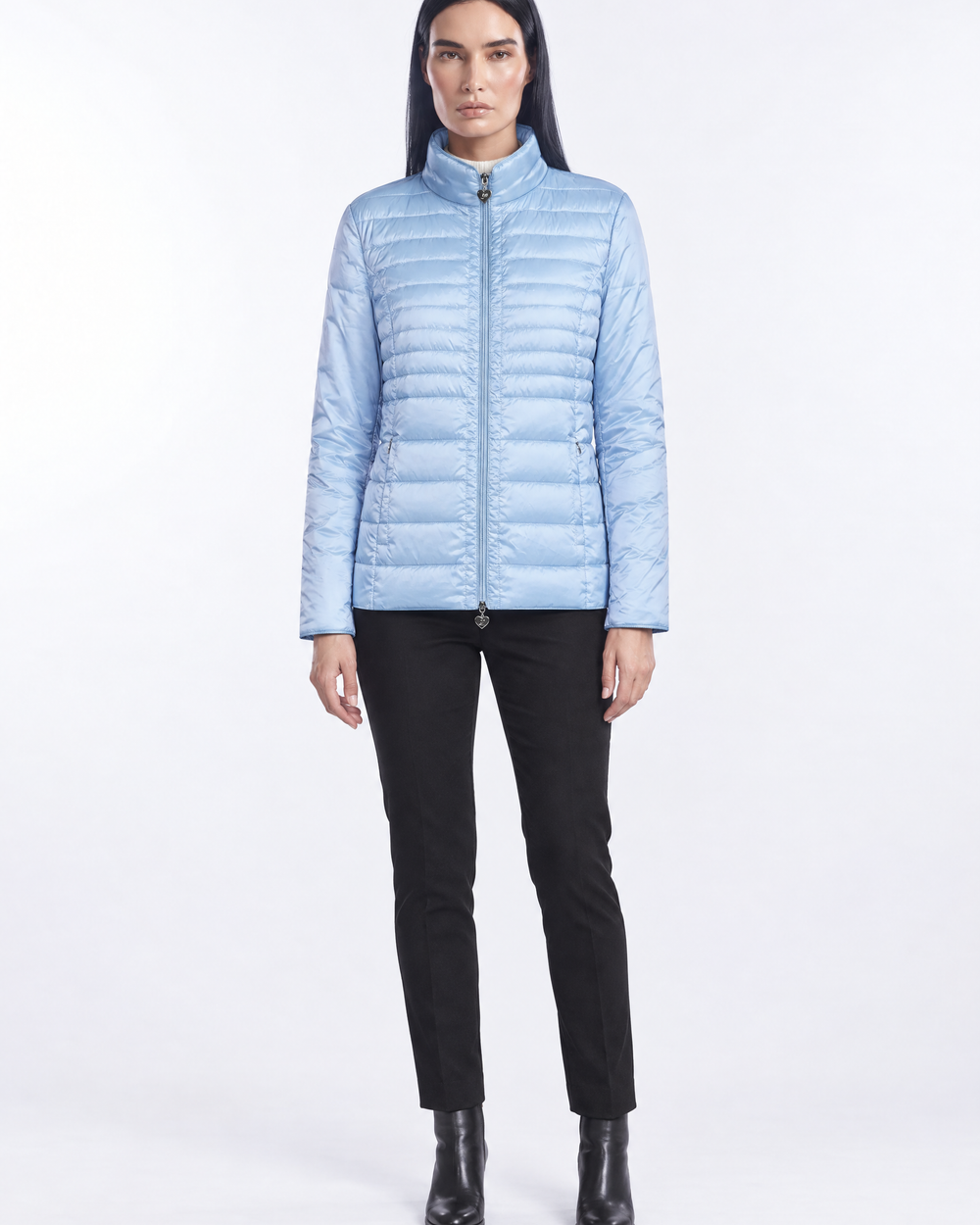Piumino leggero in nylon trapuntato - EasyJacket® - indossato frontale
