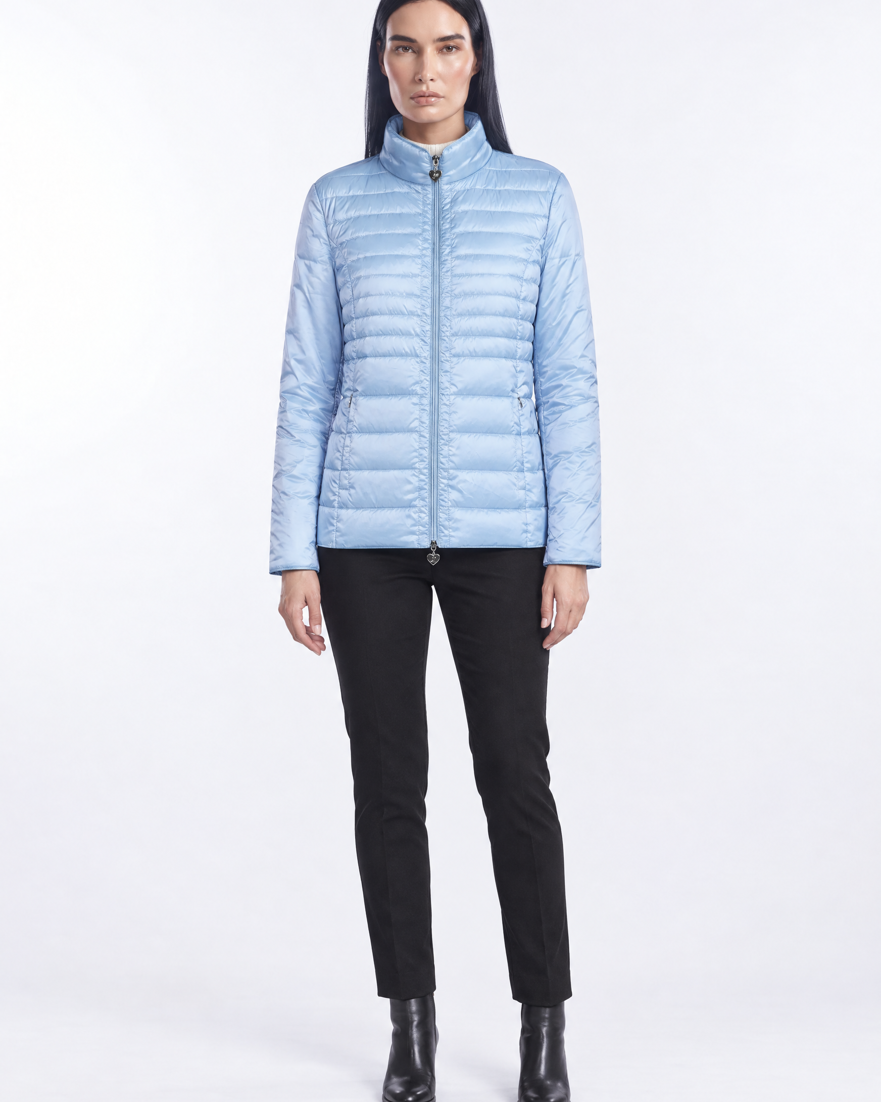 Piumino leggero in nylon trapuntato - EasyJacket® - indossato frontale