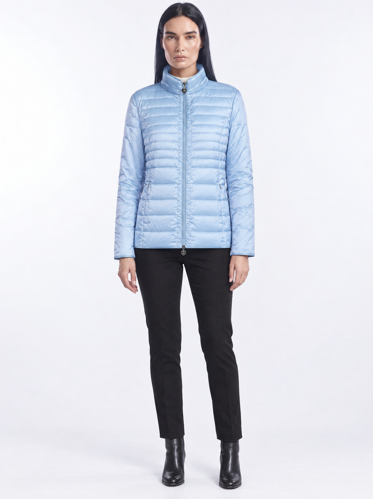 Piumino leggero in nylon trapuntato - EasyJacket® - indossato frontale