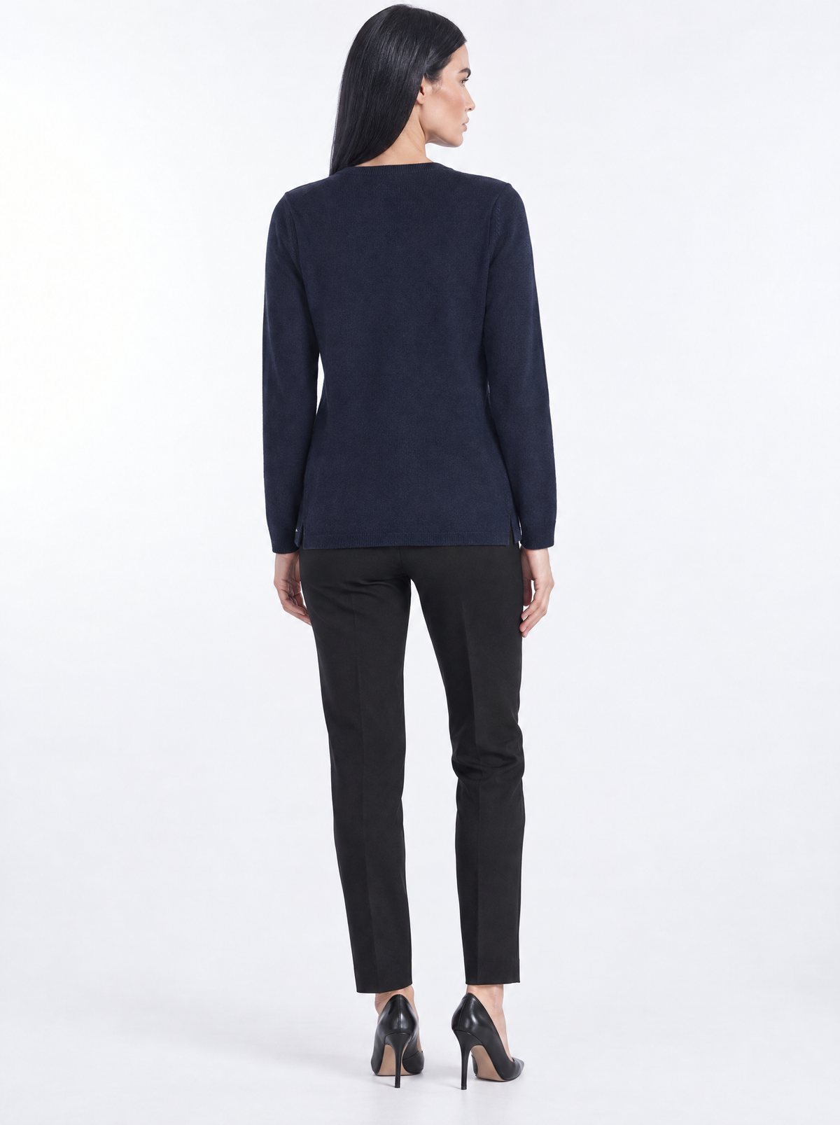 Cardigan con bottone gioiello - retro
