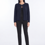 Cardigan con bottone gioiello - indossato frontale