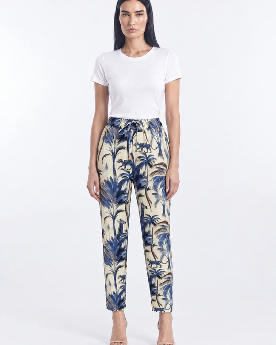 Jogger in fantasia jungle - indossato frontale