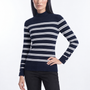 Maglia lupetto a righe - tre quarti