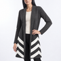 Cappotto maglia ANTRACITE - tre quarti